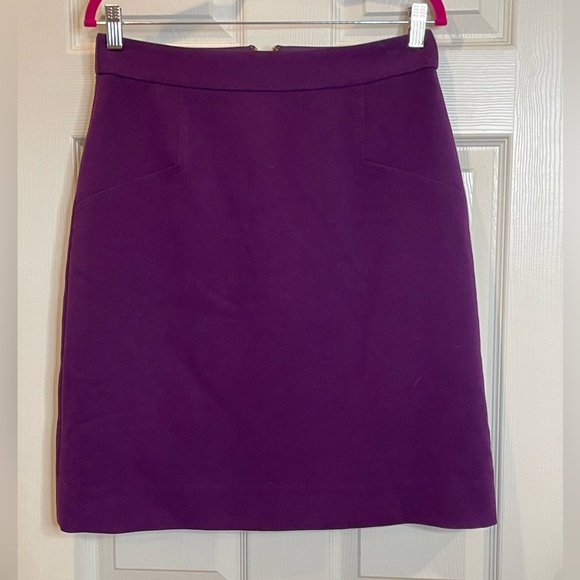 Kate Spade ♠️ 60’s Mod Plum Purple Skirt - Picture 3 of 8